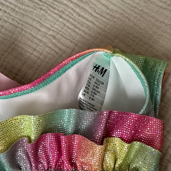 H&M Multicolor Ruffle Girls Bikini - Picture 2 of 2